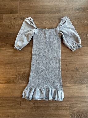 tea n rose Soft Denim-Blue Smocked Top